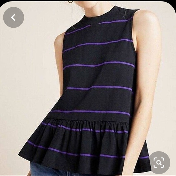 Anthropologie Heidi Peplum Blouse - NWOT - Picture 1 of 5